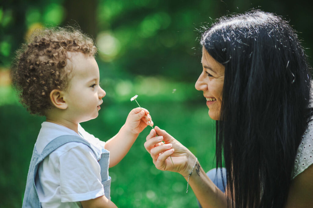 Servizio fotografico famiglia fiore natura